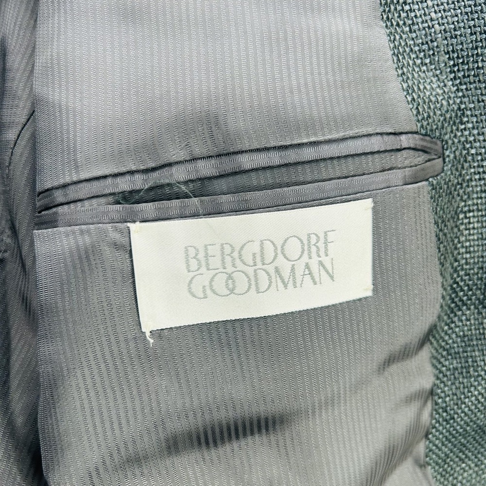 Ermenegildo Zegna Blazer Mens 40 Gray Wool Linen Bergdorf Goodman Jacket - Picture 11 of 16